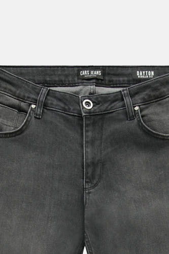 Jeans straight dark grey denim - Cars
