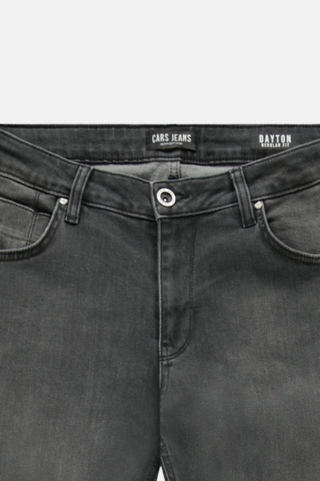Jeans straight dark grey denim - Cars