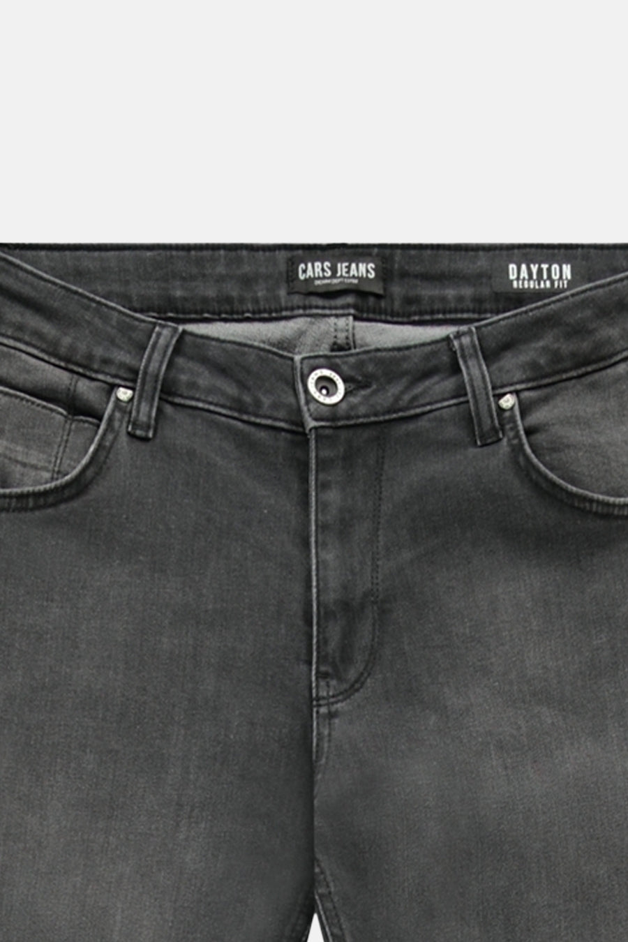 Jeans straight dark grey denim - Cars