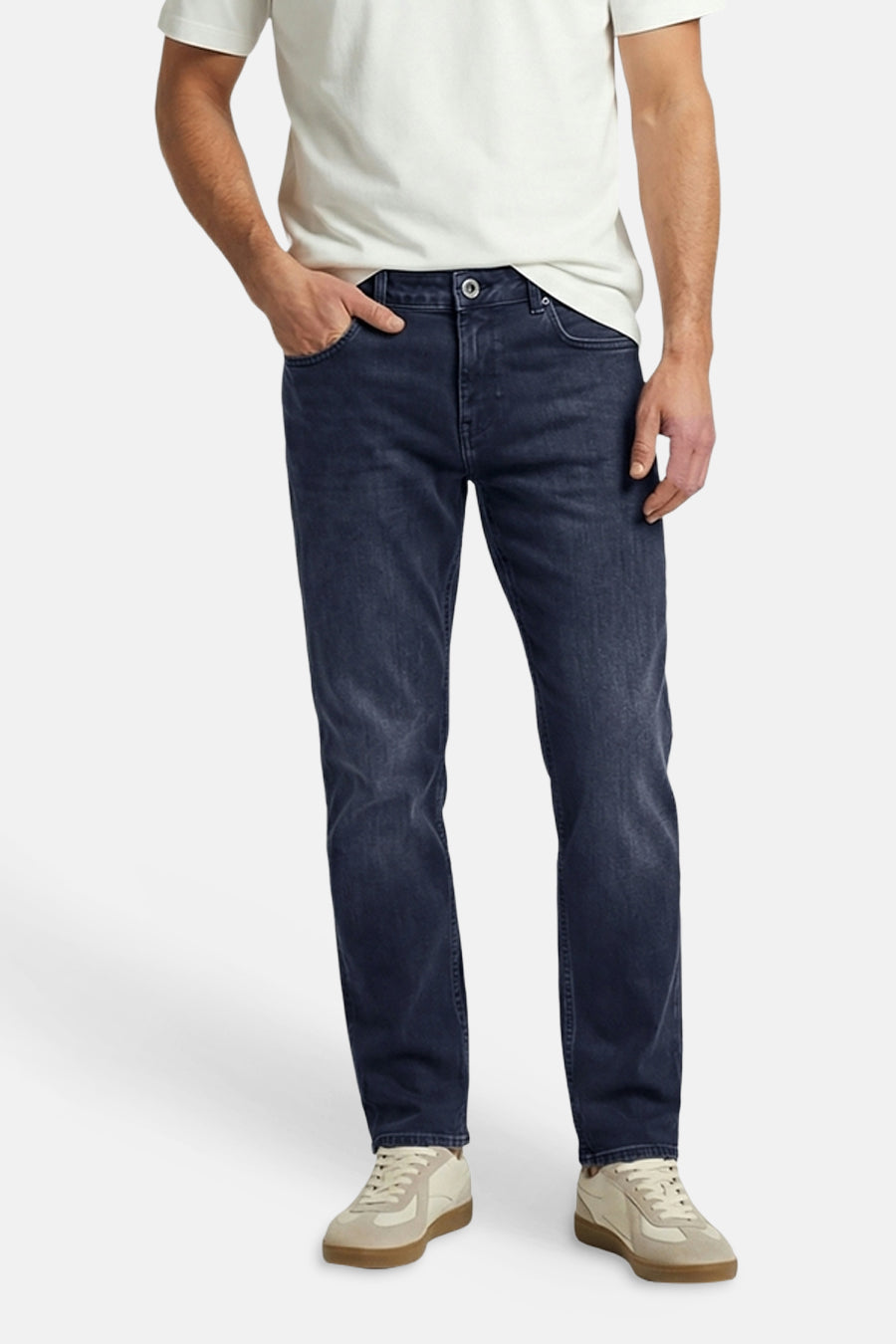 Jeans straight blue black denim - Cars