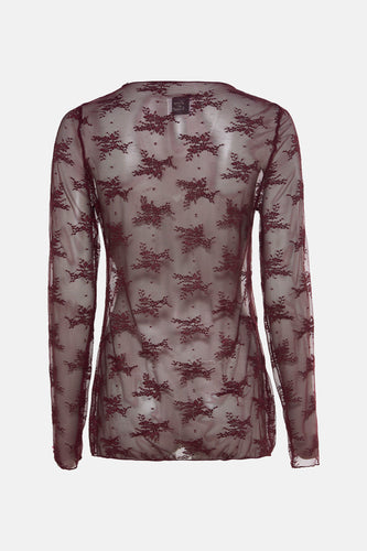 Blouse met lange mouwen - Bordeaux - Terra di Siena - 4