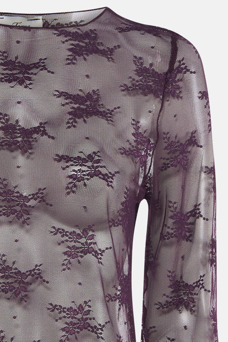 Chemisier (manches longues) mauve - Terra di Siena