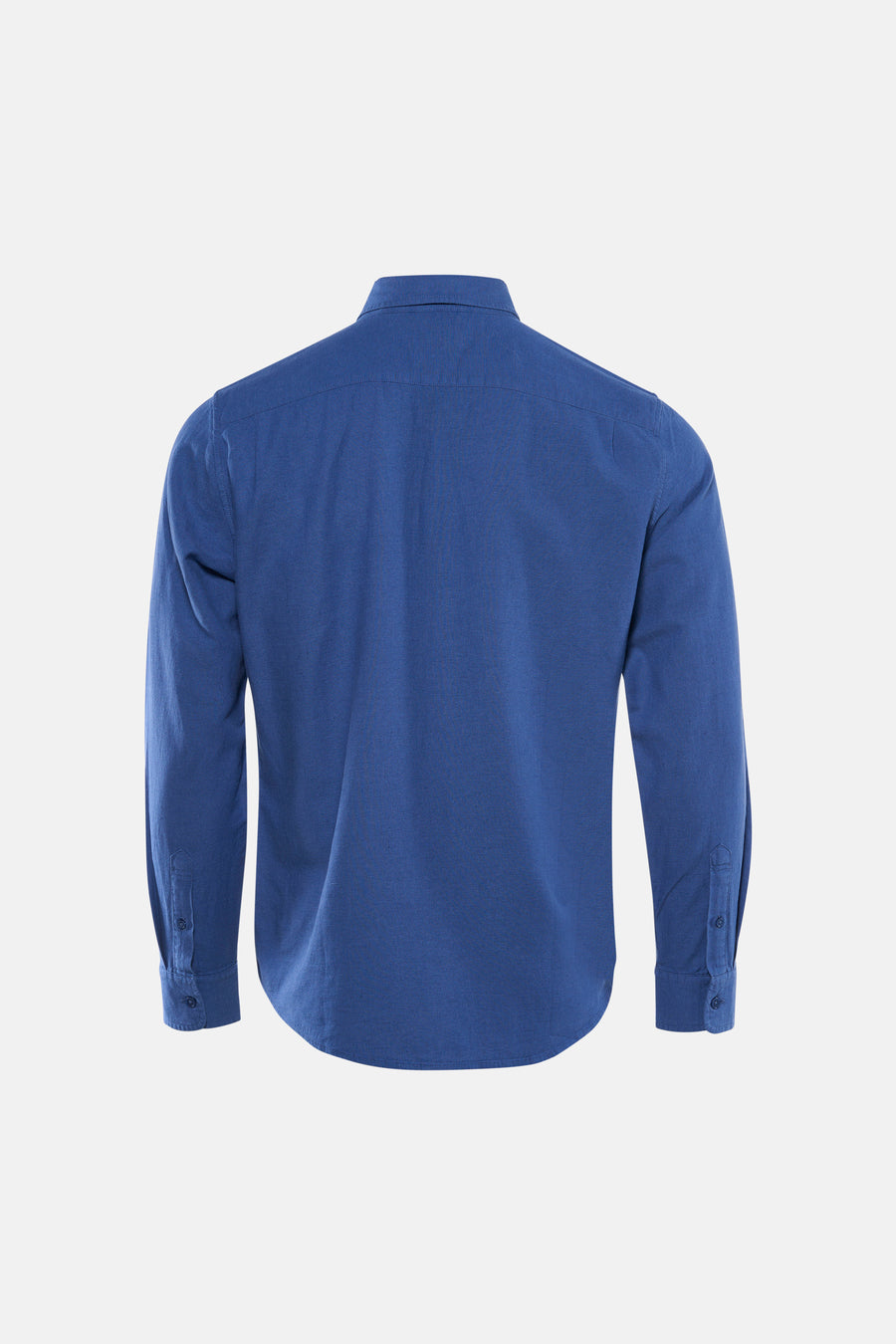 Blauw overhemd met lange mouwen van Levi's®, gezien van achteren.