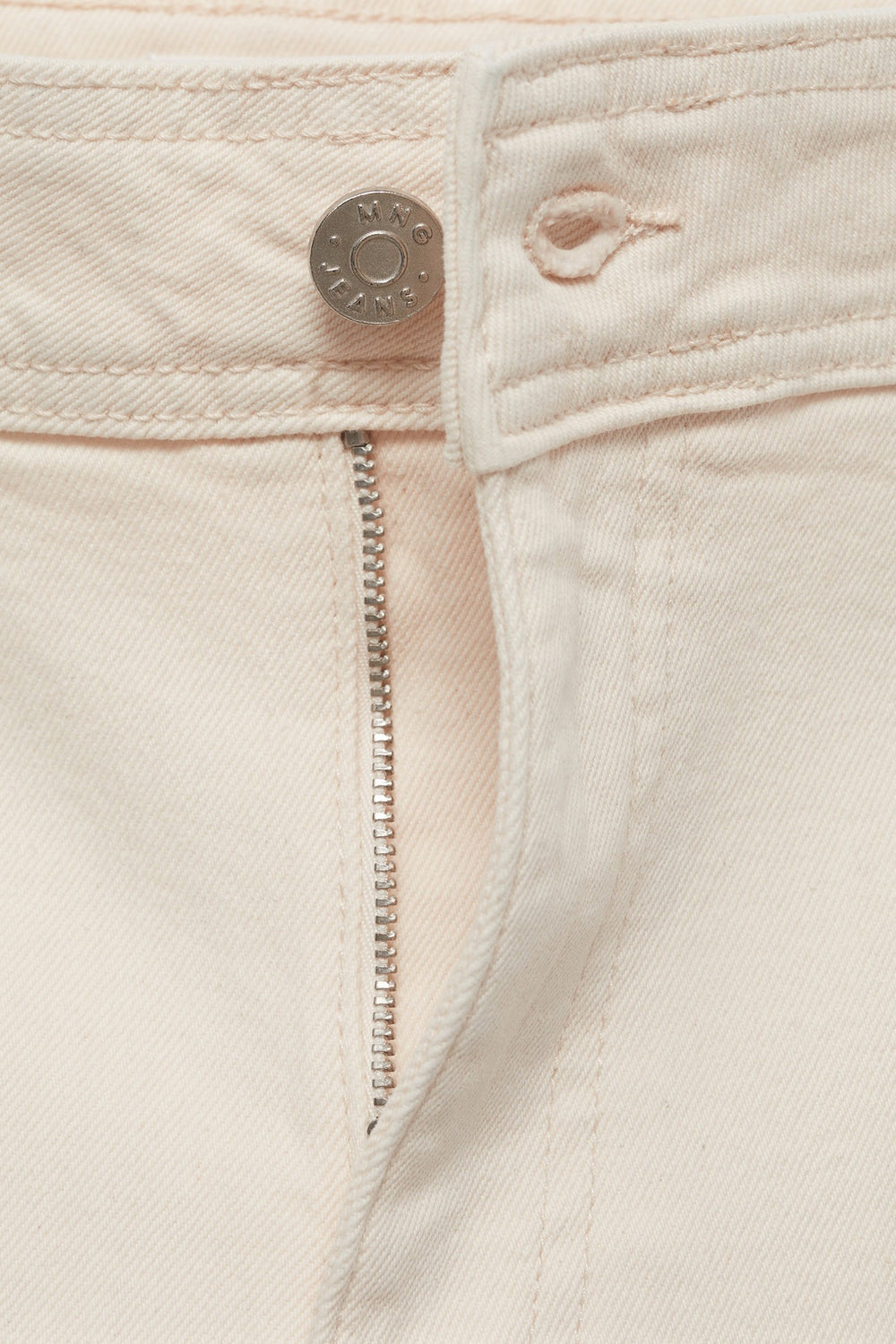 Jeans wide Off white denim - MANGO