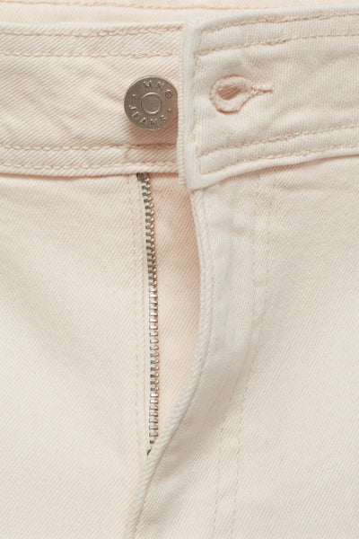 Jeans wide Off white denim - MANGO