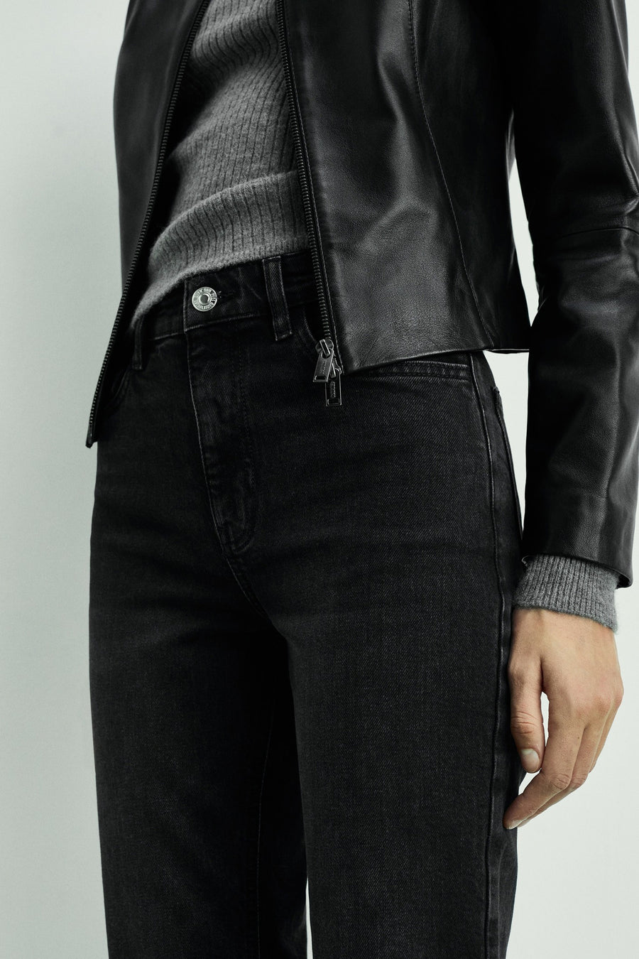 NEWMOM - dark grey denim - MANGO