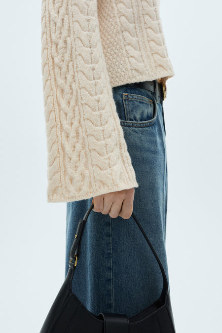 Pull col O Blanc - Mango