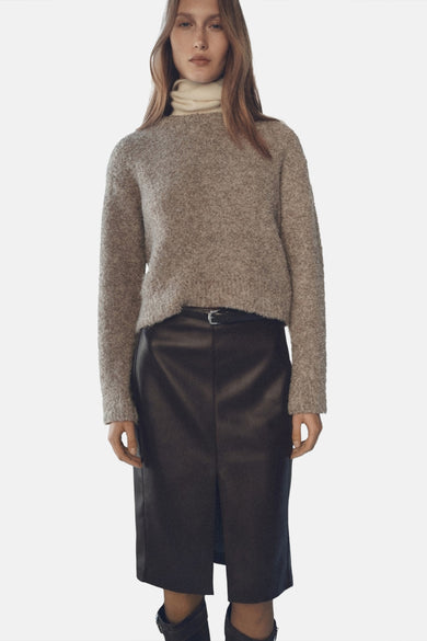 Pull col O Brun - Mango