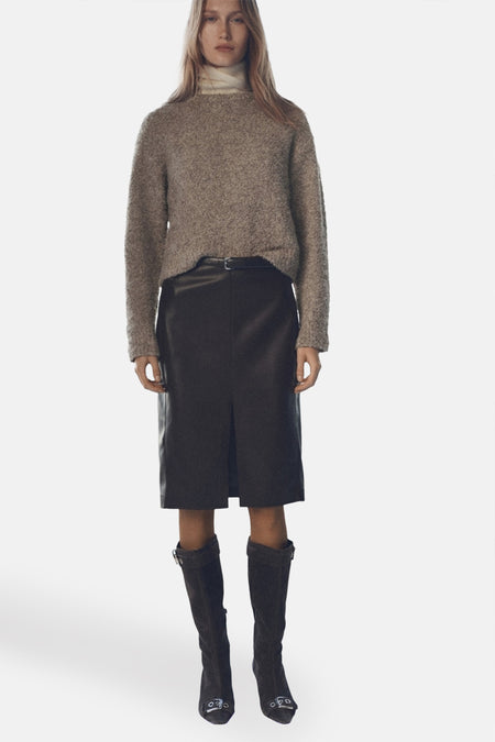 Pull col O Brun - Mango