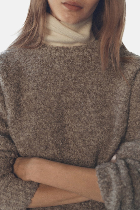 Pull col O Brun - Mango