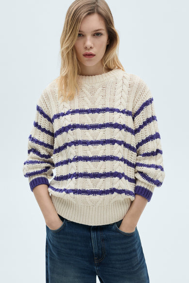 Pull col O Blanc - Mango