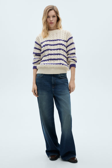 Pull col O Blanc - Mango