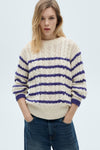 Pull col O Blanc - Mango
