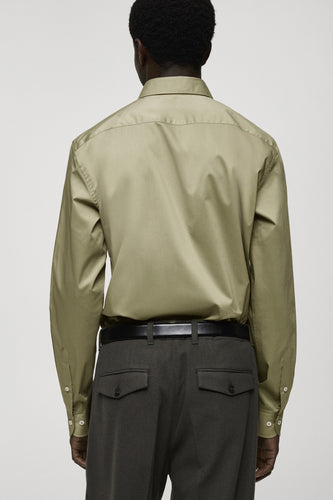 Chemise à manches longues - Kaki - MANGO