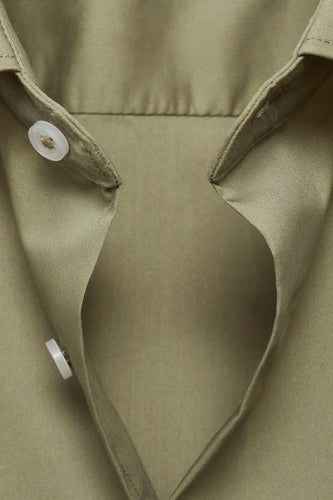 Chemise à manches longues - Kaki - MANGO