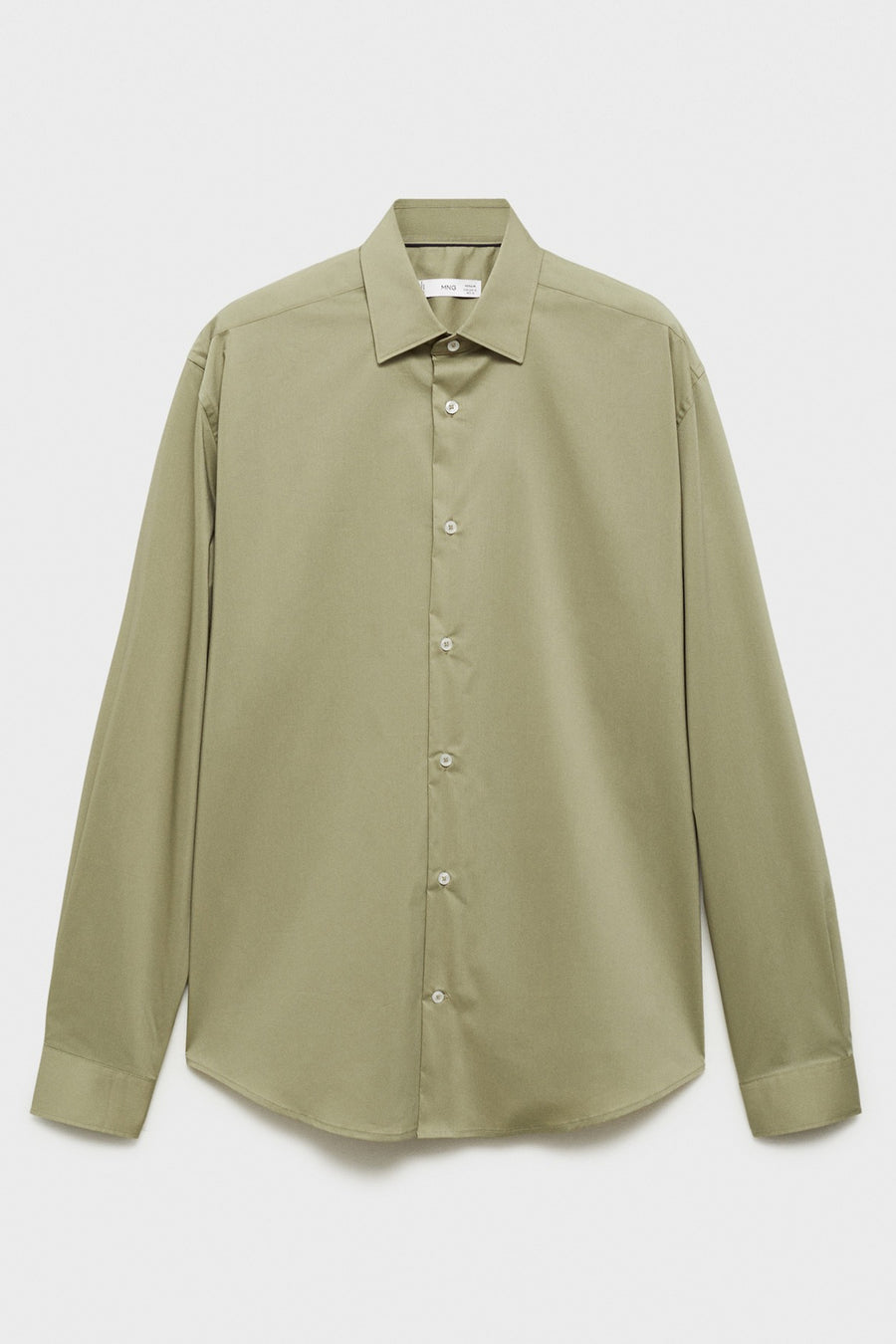 Chemise à manches longues - Kaki - MANGO