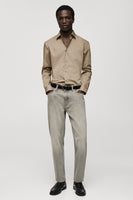 Chemise (manches longues) Brun - Mango