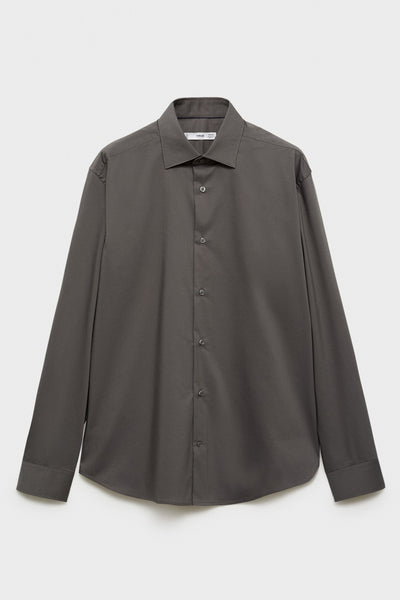 Chemise (manches longues) Brun - Mango