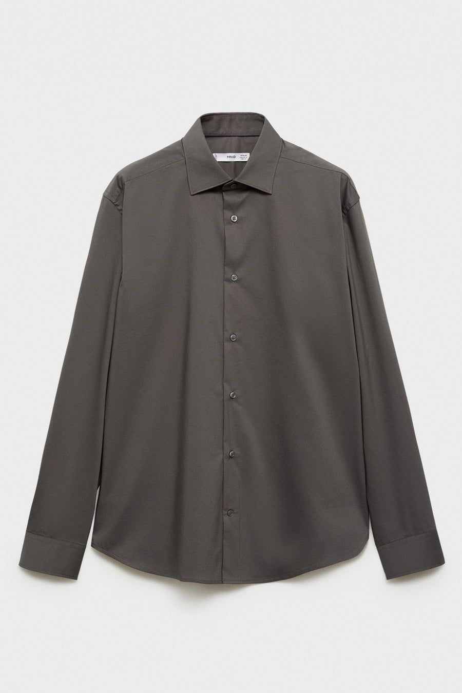 Chemise à manches longues - Beige - MANGO