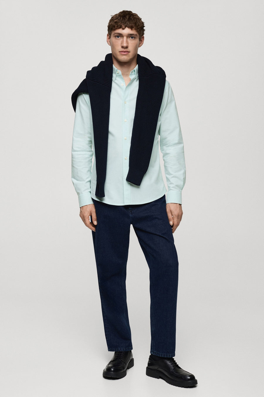 Hemd met lange mouwen - groen - MANGO