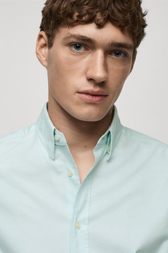 Hemd met lange mouwen - groen - MANGO