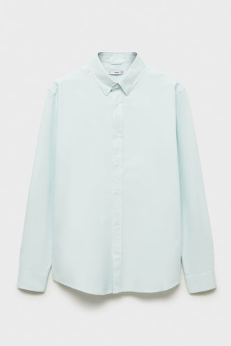 Hemd met lange mouwen - groen - MANGO