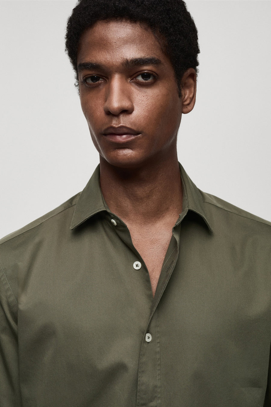 Hemd met lange mouwen - bruin - MANGO