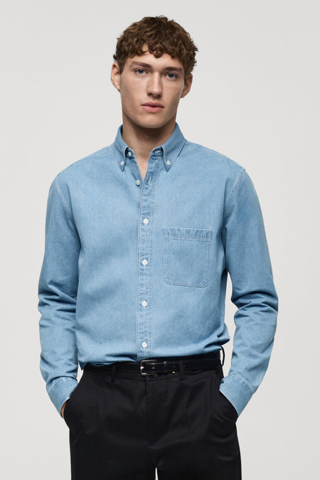 Jeanshemd Blauw - Mango