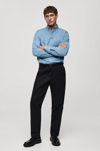 Chemise en jean - mid blue denim