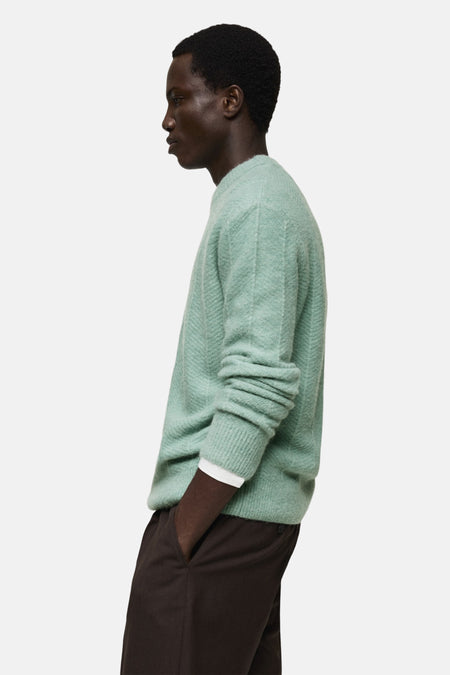Trui met ronde hals Turquoise - Mango