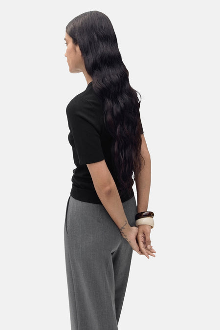Pull met ronde hals - Zwart
