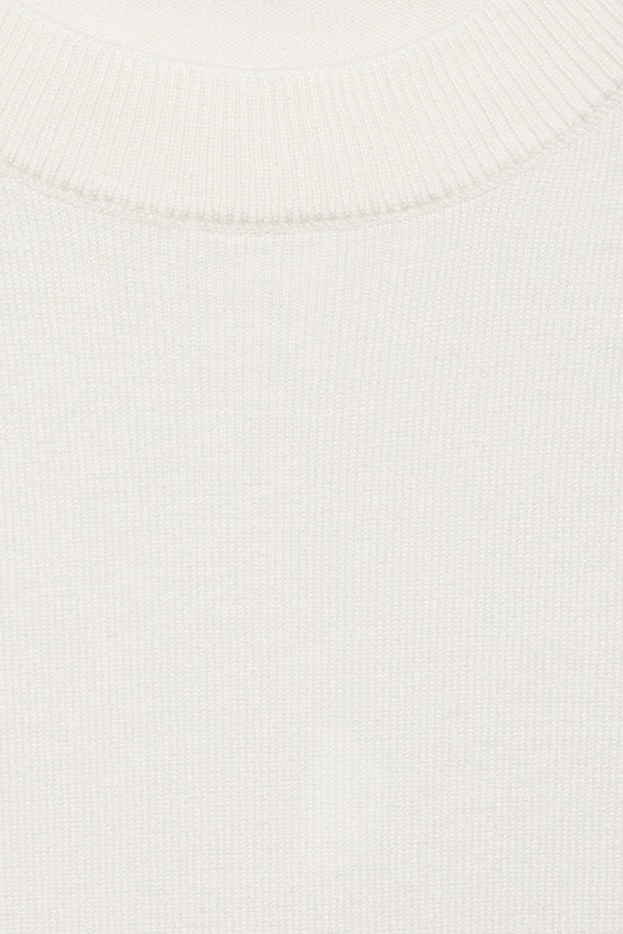 Pull met ronde hals - wit - MANGO