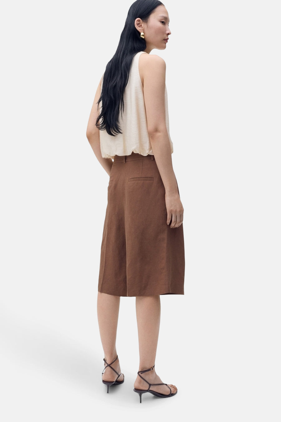 Blouse - Beige - MANGO