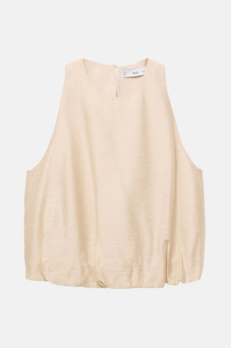 Blouse - Beige - MANGO