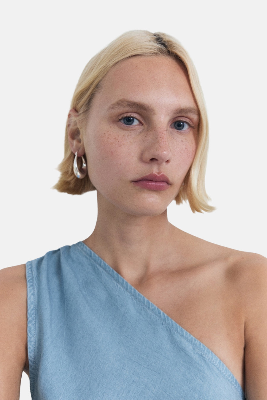 	Dames tops kleed zonder mouw Denim - MANGO