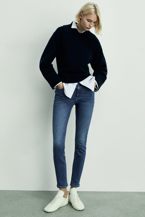 Jeans skinny Mid blue denim - Mango