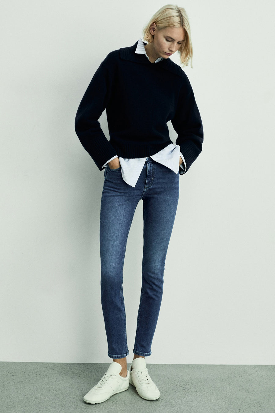 NEWISA - mid blue denim - MANGO