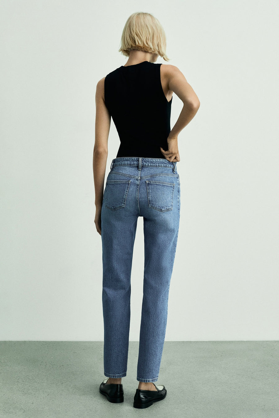 NEWMOM - mid blue denim - MANGO