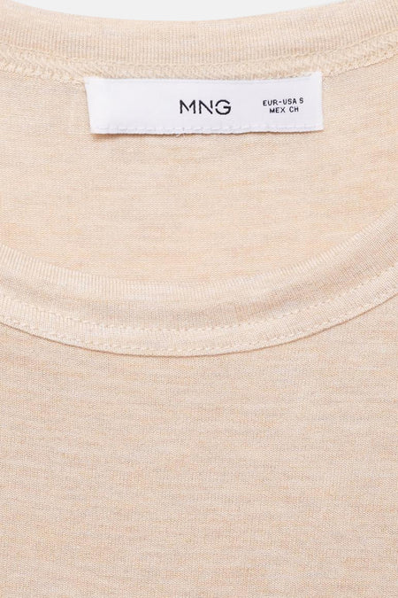 T-shirt met lange mouwen - Beige