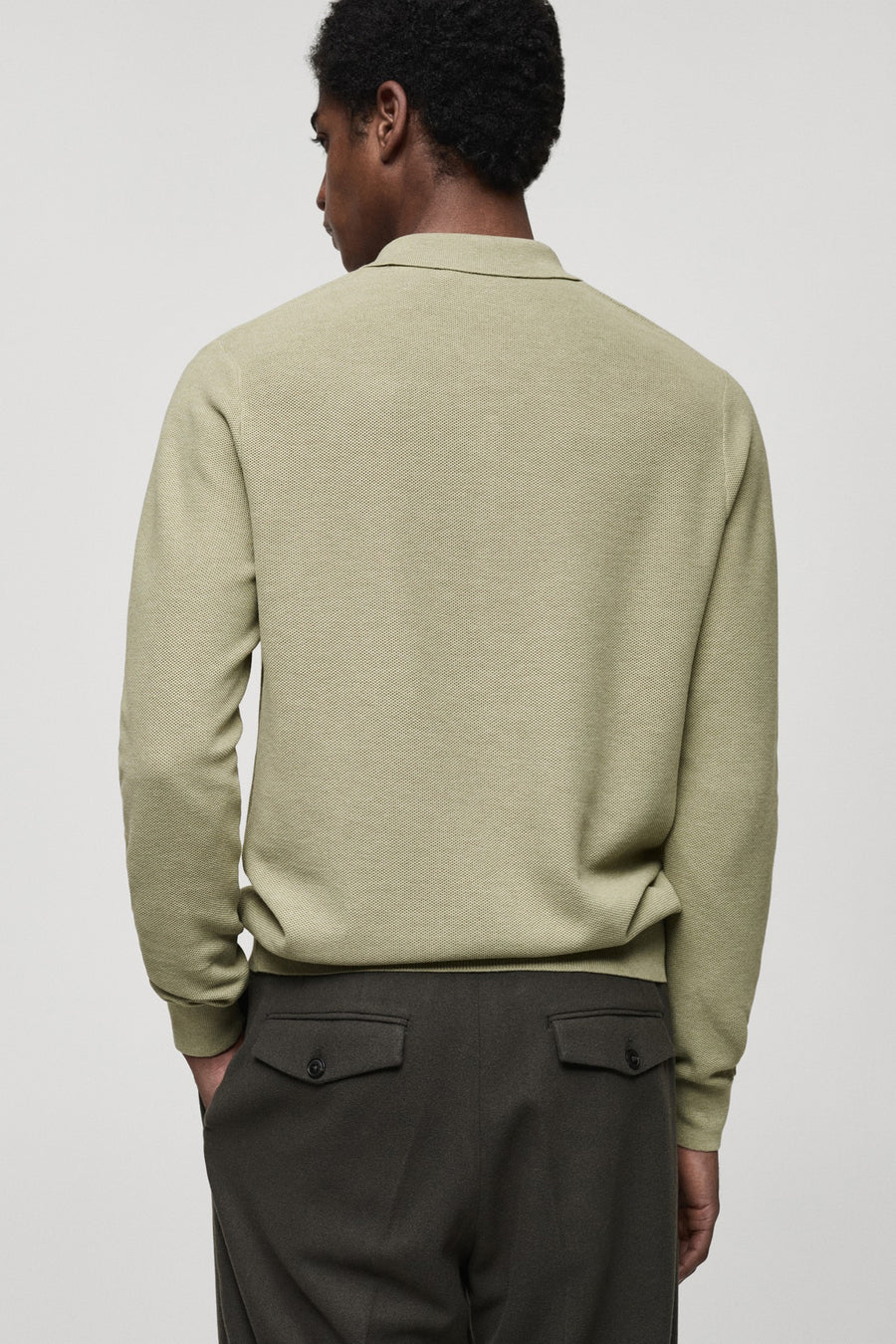 Pull met ronde hals - groen - MANGO