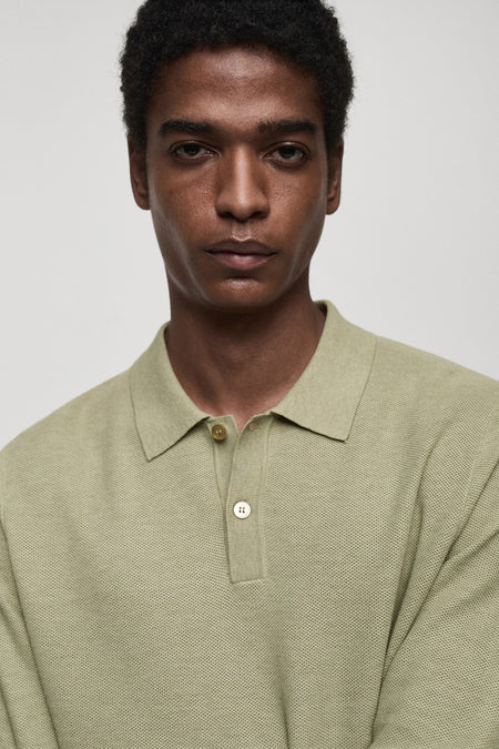 Pull met ronde hals - groen