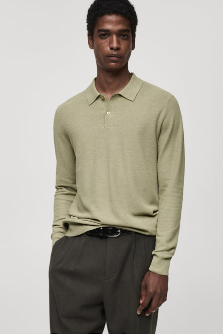 Pull met ronde hals - groen