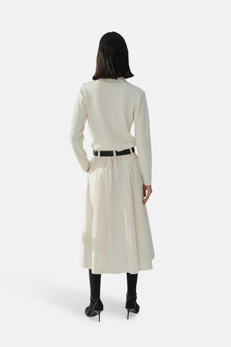 Pull met ronde hals - Ecru - MANGO