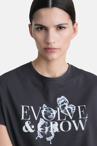 T-shirt à manches courtes - gris - MANGO