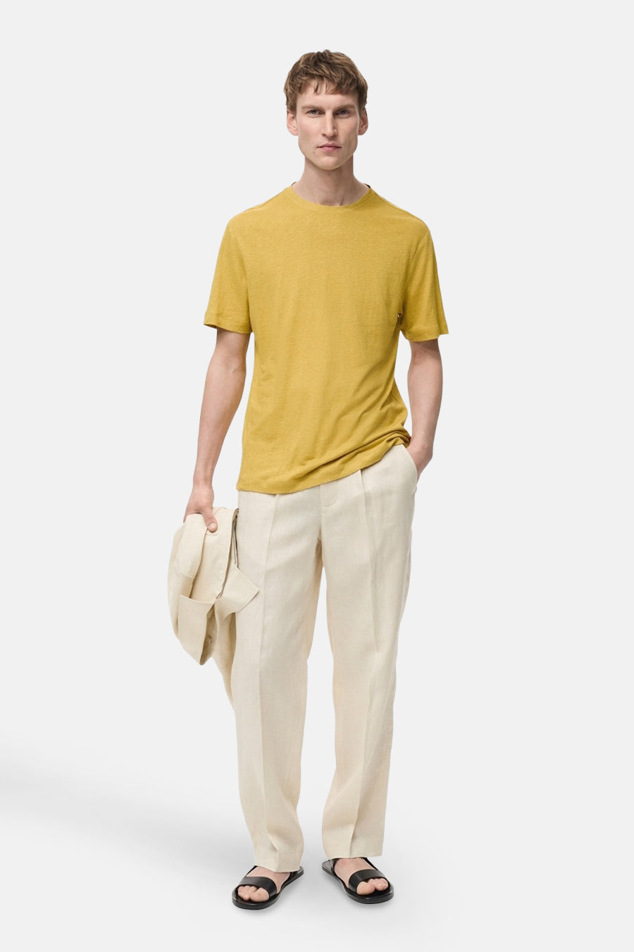 T-shirt met korte mouwen - geel - MANGO