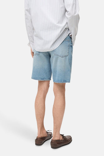 Short - light blue denim - MANGO