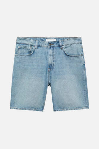 Short - light blue denim - MANGO
