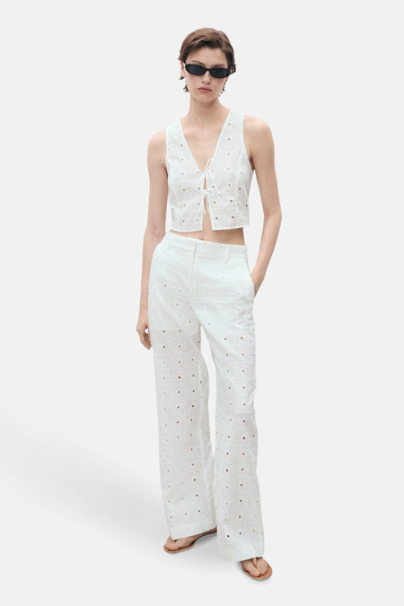 Broek Wit - MANGO