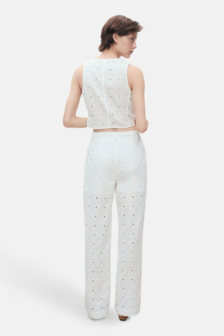 Broek Wit - MANGO
