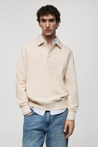 Sweater met ronde hals Wit - Mango
